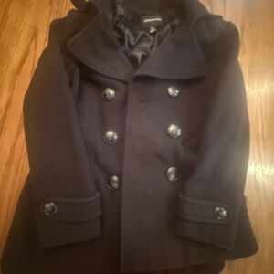 London Fog Women's Black Peacoat